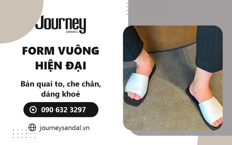 dép bảng da bò unisex