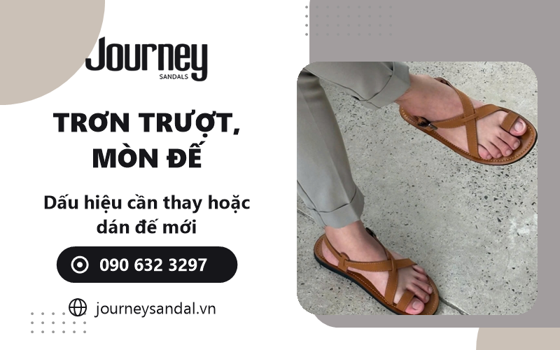 dép da bị hôi trơn trượt đứt quai