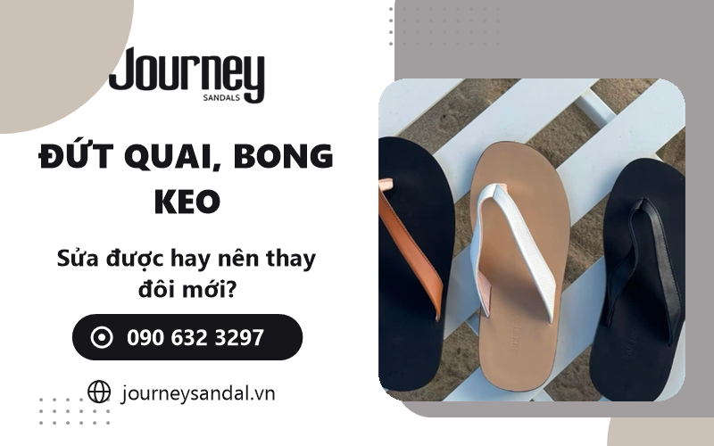 dép da bị hôi trơn trượt đứt quai