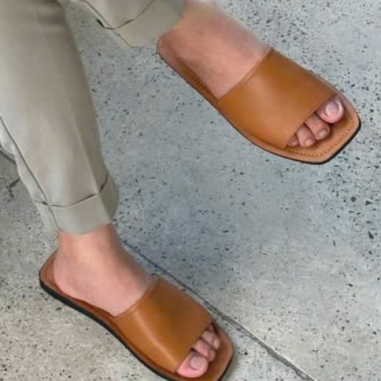 Dép bảng da bò vuông nam nữ unisex Journey size 36-44